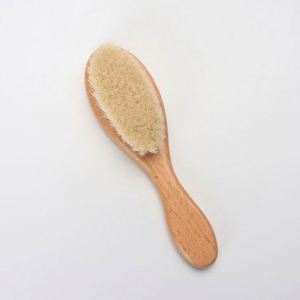 High Quality Baby Hair Cleaning Brush with Beech Wooden Handle - Product Image 5