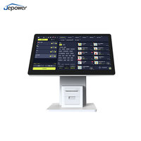 Terminal de point de vente Jepower 15,6 pouces AHD16 Android 11, caisse enregistreuse de supermarché, imprimante thermique 58 mm, tout-en-un tactile, 2+16 Go, quad-core