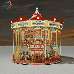 Animal Theme Swing Horse Ride Fabricante Rotación <span class=keywords><strong>Parque</strong></span> eléctrico Paseos Modelo <span class=keywords><strong>Parque</strong></span> de atracciones Producto Carrusel - Product Image 6