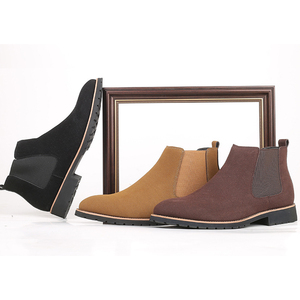 Tobillo alto Tamaño 14 Point Toe PU Zapatos de cuero Ocasión formal Aumento de altura Chelsea Boots Hombres - Product Image 3