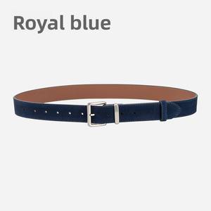 <span class=keywords><strong>Ceinture</strong></span> en cuir véritable haut de gamme pour femmes Style rétro Vintage daim givré polyvalent pour pull jupe alliage usine en gros - Product Image 6