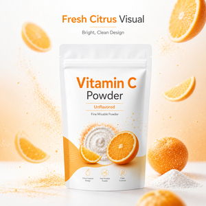 Poudre d'acide ascorbique de qualité supérieure, vitamine C de qualité alimentaire, complément pour adultes, certifié ISO, antioxydant, 1000g, conditionné en bouteilles - Product Image 2