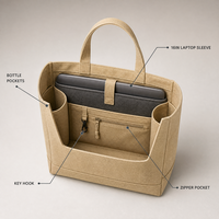 Sac fourre-tout personnalisé en toile 12 oz avec fermeture éclair supérieure, compartiment pour ordinateur portable 16 pouces, multiples poches, porte-gobelet, crochet à clés, idéal pour le travail, les enseignants et la rentrée scolaire