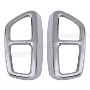 Par de Cubiertas Decorativas para Tubo de Escape Trasero Doble para BMW Serie 5 G30 G31 2017 2018, Estilo Cromado, Pieza Exterior - Product Image 4