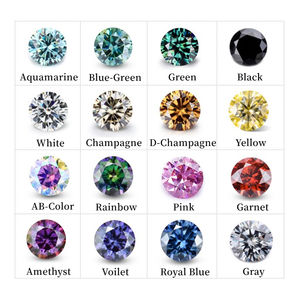 थोक गरा प्रमाण पत्र सफेद रंग मोइससानाइट डायमंड राउंड कट कट 1.0ct def vs1 ढीली मोइससानाइट स्टोन - Product Image 6