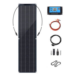 Grenzüberschreitend Beliebtes 50W*2 Flexibles Komplett Schwarzes 22,5% Effizienz 210mmx210mm Solarmodul Photovoltaik-Stromerzeugungsset - Product Image 3