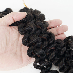 Wholesale High Quality Natural Deep Wave <b>Curly</b> Kinky Crochet Hair <b>Extensions</b> for Women Single Braiding in Stock - Product Image 2