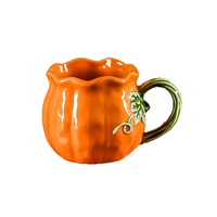 Mug en céramique en forme de citrouille pour Halloween, tasse originale en céramique pour café, thé, eau, pour le bureau, la maison, usage quotidien