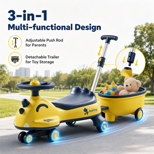 Voiture à bascule pour enfants la plus vendue, jouet en plastique avec roues LED pour un jeu sûr à la <span class=keywords><strong>maison</strong></span>, directement de l'usine - Product Image 2