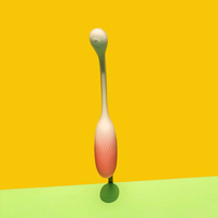 GINYA Jouet sexuel pour adultes, stimulation vaginale féminine, œuf d'amour en silicone double couche, couleur dégradée, plug anal vibrant pour femmes