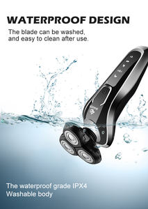Usine multifonction anneau <span class=keywords><strong>placage</strong></span> 3D rotatif corps sécurité serrure rasoir électrique Rechargeable Double bord rasoir rotatif rasoir - Product Image 3