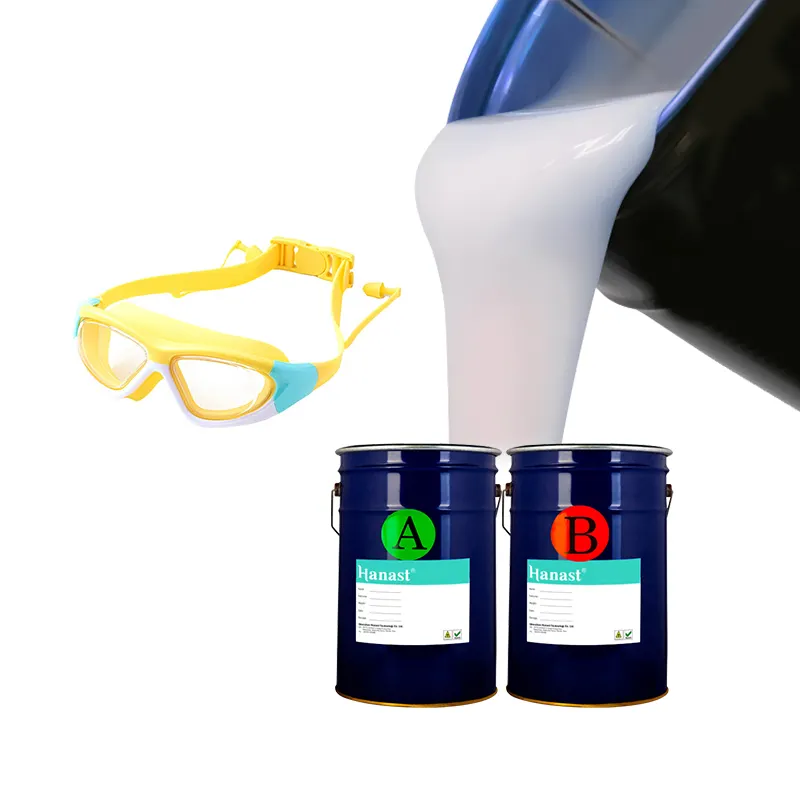 Hanast Transparent Swimming Headband or Glasses Raw Material RTV 2 Barrel Food Medical Grade Liquid Silicone Rubber