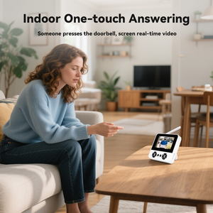 กริ่งประตูวิดีโอ M16ไร้สายขนาด4.3นิ้วมองเห็นกลางคืนตรวจจับการเคลื่อนไหวอัตโนมัติ PIR กันน้ำ - Product Image 6