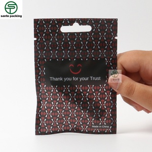 Sachet personnalisé mini mat à fenêtre ouverte, scellé sur 3 côtés, pour emballage d'écouteurs, recyclable, avec fermeture éclair supérieure - Product Image 4