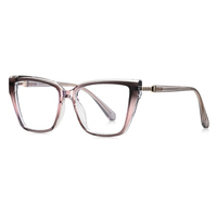 Modèle LS250 Monture de lunettes œil de chat Monture de lunettes de myopie Monture de lunettes optiques pour femmes Blocage de la lumière bleue Montures optiques TR90 Lunettes optiques Oculos