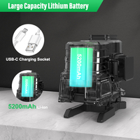 SNDWAY faisceau vert croix ligne Laser niveau Laser 360 vert auto-nivelant Li-Ion batterie rotatif 16 niveaux de ligne verte