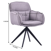 Échantillon Gratuit - Chaise de Salle à Manger Nordique Moderne, Fauteuil de Chambre en Tissu Personnalisé, Style Minimaliste Contemporain de Luxe, Prix Abordables