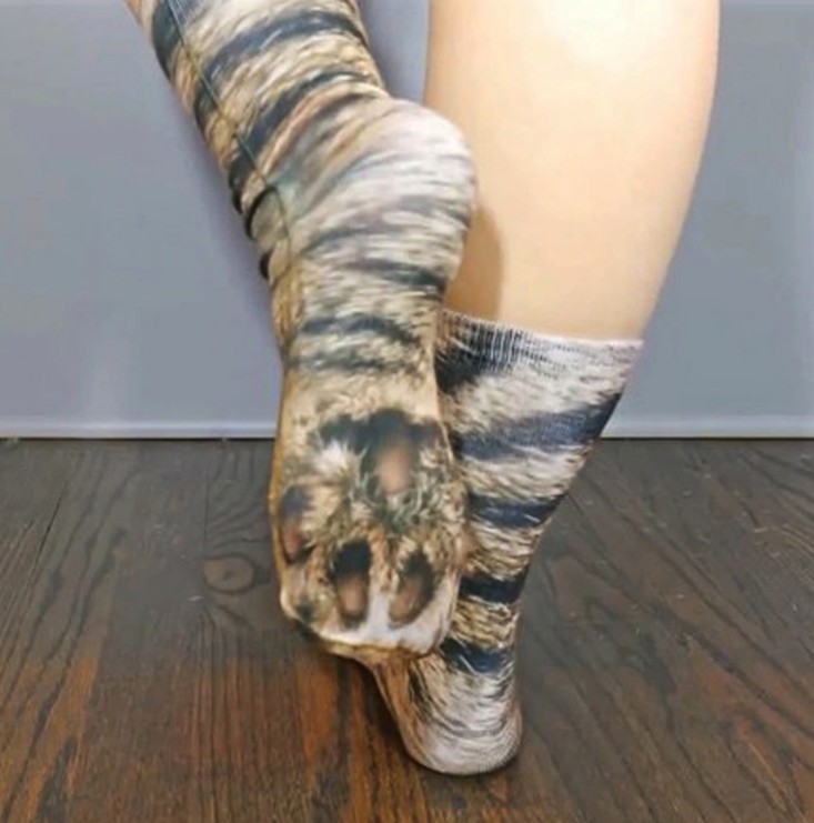 2021 hot sale 3D print high quality unisex adult socks pretty wholesale cheap animal foot beautiful cute cotton sockings hose