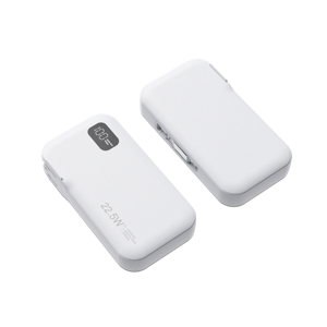 2-in-1 Power Bank with AC Wall <b>Plug</b> and Retractable <b>USB</b>-<b>C</b> Cable, 22.5W Fast <b>Charging</b> Portable Charger with Digital Display - Product Image 5