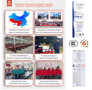 Sunsen电动3轮货运三轮车开式电动摩托车送餐用保暖三轮车triclo Electrico - Product Image 4