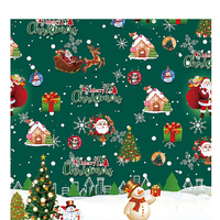 Papier d'emballage de Noël de luxe en gros, papier cadeau, fabricant de papier d'emballage personnalisé 51*75cm, papier d'emballage neige pour cadeaux