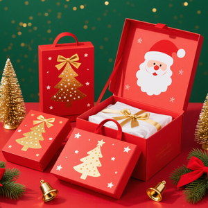 Impresión de logotipo personalizado Regalos de Navidad personalizados biodegradables, cajas de cartón corrugado reciclables Cajas de papel pequeñas - Product Image 2