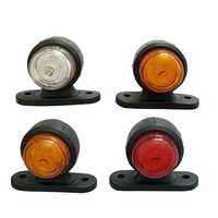 Luz Indicadora Lateral LED de Doble Color Rojo, Blanco y Ámbar de 12V 24V en Oferta, Lámpara de Señalización para Remolques, Camiones, Autocaravanas