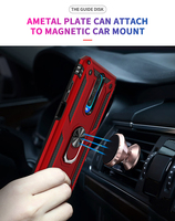 IVANHOE – coque de téléphone antichoc avec anneau de doigt pour XIAOMI Redmi Note 9 9S 8 8T Pro K30 10 CC9