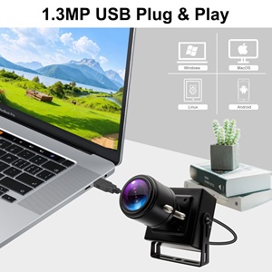Caméra Web ELP 1,3 MP à faible luminosité, HD, objectif varifocal 2,8-12 mm, monture M12, caméra USB à faible luminosité, mini caméra Web pour ordinateur portable, PC - Product Image 5
