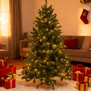 High Quality PE/PVC Artificial Collapsible Solar-Powered Tabletop <b>Christmas</b> <b>Tree</b> Energy-Saving Daylight <b>LED</b> Lights for Living - Product Image 1