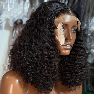 Parrucca in Capelli Umani 100% Naturali, Nuovo Design Economico 13x4 4x4, Colore Naturale, Parrucche in Stock per Donne di Colore - Product Image 1