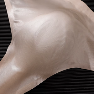 <strong>Men's</strong> Sexy Transparent Thin Ice Silk Low Waist Triangle Single Thong Sports Fitness Letters Print <strong>Briefs</strong> &amp; Boxers - Product Image 4