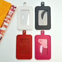 Porte-cartes d'identité professionnel en PU, populaire pour la vente en gros, avec fente pour cartes de crédit, étui de protection anti-perte pour cartes d'étudiant, de bus et de contrôle d'accès