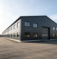 Atelier modulaire industriel léger certifié ASTM, entrepôt à structure métallique, construction par soudage/découpe