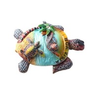 3D personnalisé mignon tortue animal image Creative réfrigérateur aimant en gros promotion résine artisanat Sea Island souvenirs de voyage