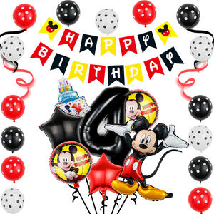 Ensemble de ballons pour enfants Mickey et <span class=keywords><strong>Minnie</strong></span>-Articles de décoration pour la fête d'anniversaire de bébé. - Product Image 5