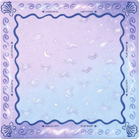 Tapis de mahjong américain de plusieurs tailles, motif Blue Coast, nappe antidérapante et imperméable, résistante aux plis