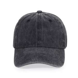 BYS Unisex Cotton Baseball Cap 58-60cm Breathable Solid Color Spring Summer Sun <b>Hat</b> American Retro Style - Product Image 2