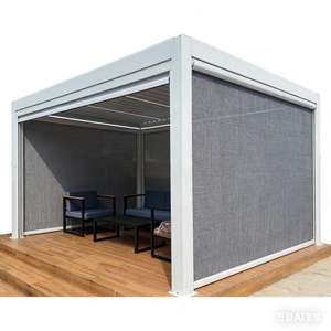 Persiana Enrollable Motorizada <span class=keywords><strong>para</strong></span> Exteriores de PVC de Lujo <span class=keywords><strong>para</strong></span> Balcón, Cortina Vertical Inteligente Resistente al Viento con Sistema Ziptrack - Product Image 6