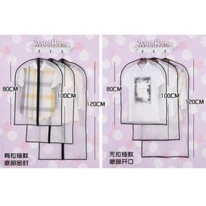 Housse de costume personnalisée en polyester transparent, imperméable et anti-poussière, avec fermeture éclair et poche intérieure - Product Image 2