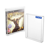 Étui de protection transparent en acrylique de 3 mm d'épaisseur, luxueux, moderne, simple, anti-poussière, support mural compatible avec les jeux PS3 Xbox One