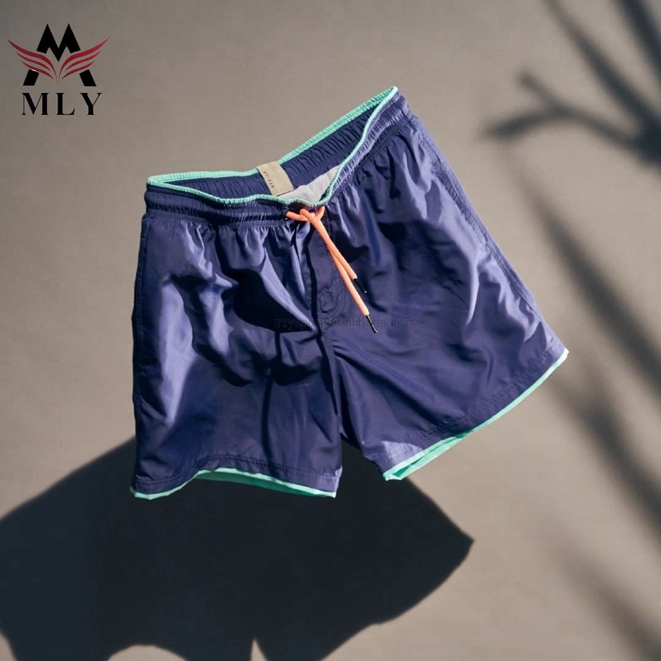 Swimwear Bermuda De Nadar Solid Color Waterproof Beach Wear Men Swim Trunks High Quality Swim Short