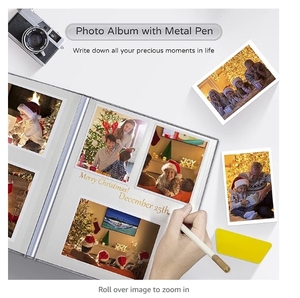 Popotop <span class=keywords><strong>Photo</strong></span> <span class=keywords><strong>Album</strong></span> Auto-Adhésif Scrapbook <span class=keywords><strong>Album</strong></span> pour 4x6 5x7 8x10 Photos Cadeaux D'anniversaire pour Femmes Mariage Bébé Famille <span class=keywords><strong>Voyage</strong></span> - Product Image 5