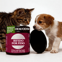 Suplemento Probiótico en Polvo para Perros y Gatos OEM/ODM, Mezcla de Enzimas de Calabaza con Aceite de Pescado Alto en Proteínas, Absorción Rápida, Apoyo Inmunológico, Salud