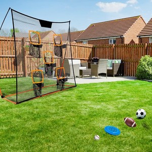 <span class=keywords><strong>Red</strong></span> <span class=keywords><strong>de</strong></span> Rebote para Fútbol 7x7 pies, <span class=keywords><strong>Red</strong></span> <span class=keywords><strong>de</strong></span> Entrenamiento <span class=keywords><strong>de</strong></span> Fútbol con <span class=keywords><strong>Red</strong></span> <span class=keywords><strong>de</strong></span> Sujeción, Portería <span class=keywords><strong>de</strong></span> Fútbol Portátil para Práctica <span class=keywords><strong>de</strong></span> Tiros y Pases XH1-S018 - Product Image 4