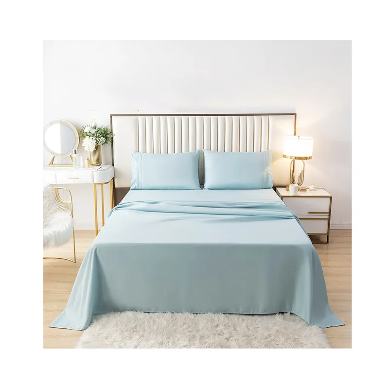 Amazons Best Sale colchas para cama Set di biancheria da letto con angoli e copriletto piatto Set di lenzuola per bambini lenzuola di lino