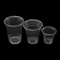 Tasse à café transparente en PLA personnalisée 9 /12 /16/24oz tasse à boire en PLA biodégradable