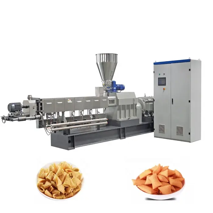 Automatische gebratene Puffing-Snack maschine mit hoher Kapazität gebratene Nachos Doritos Corn Chips machen Maschine Doritos Chips Prozess maschine
