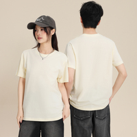 T-shirt décontracté personnalisé 180 g/m² en coton à col rond, manches courtes, respirant et léger pour l'été et le streetwear