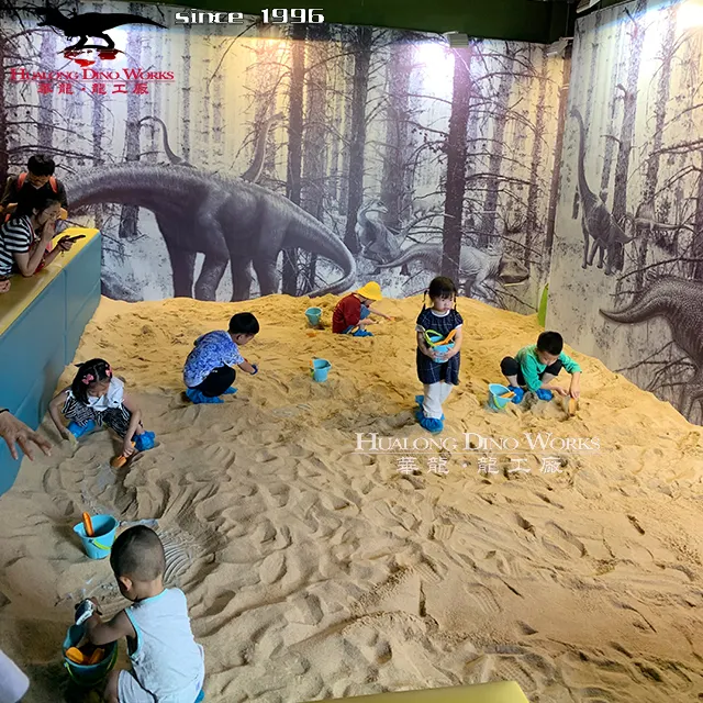 ألعاب أطفال على شكل ديناصورات حفريّة للحفر في الرمال ، لعبة على شكل ديناصورات هيكلية للحفر